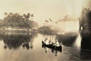 Old Canoe on lake